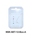 5 Silver Nose Stud Sets NSK-SET-12